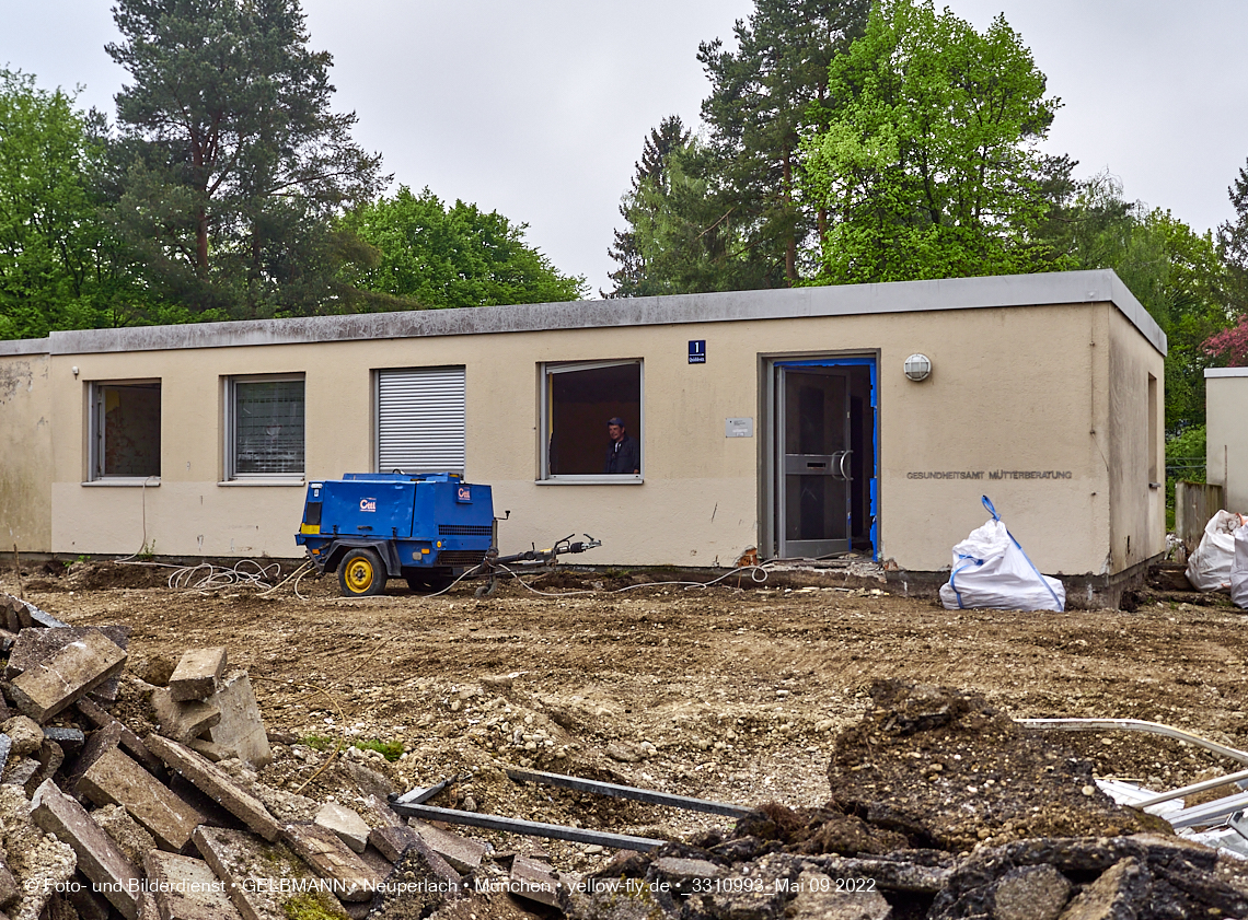 09.05.2022 - Baustelle am Haus für Kinder in Neuperlach
